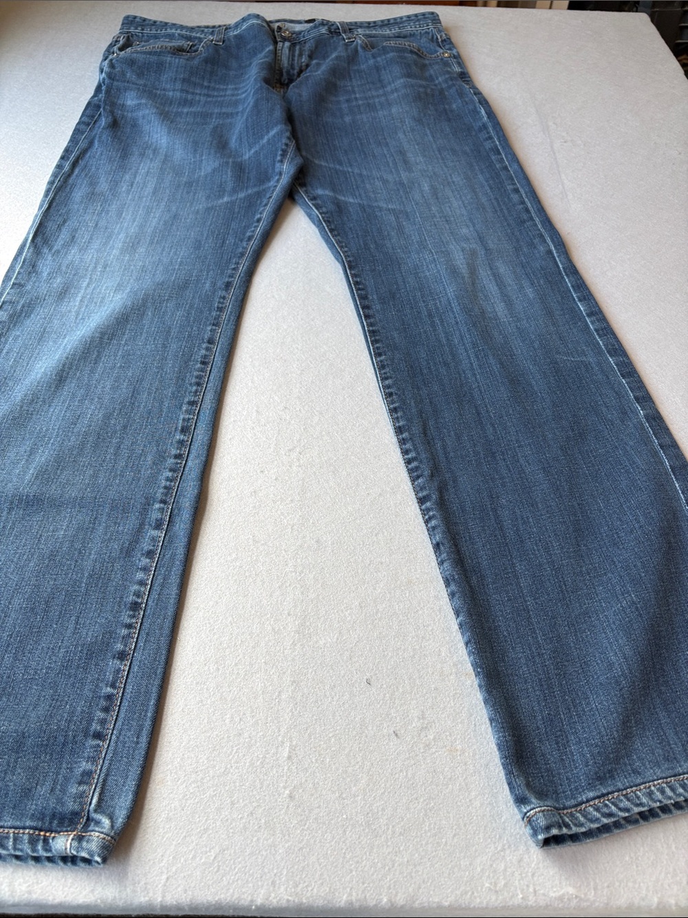 AG The Protege Straight Leg Jeans Size 38x32 Adriano Goldschmied Cotton Denim